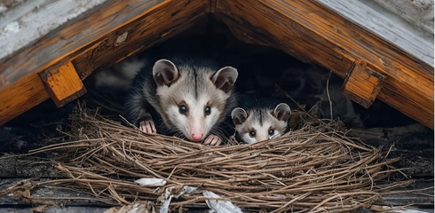 Before dead possum removal and sanitisation in Springfield Lakes home